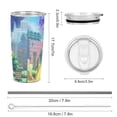 thumbnail image 2 of The Legend of Zelda Echoes of Wisdom Stainless Steel Car Cup Thermal Vacuum Insulation Mug Gift Thermos Cup With Lid And Straw, 2 of 8