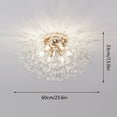 thumbnail image 2 of Creative Dandelion Crystal Chandelier Firework Pendant Light Ceiling Lamp Flush Mount Home Lighting, 2 of 12