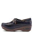 thumbnail image 3 of Spring Step L'artiste Burbank Leather Clogs for Women | Designer Hand-Painted Slip-On Shoes | Ladies Casual Platform Clog, 3 of 7