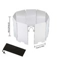 thumbnail image 1 of Pare-vent pour Réchaud à Gaz Extérieur Pique-Nique Camping Brûleur Alliage d'Aluminium Barbecue Pare-Vent Accessoire de Protection 9 mini Plaques, 1 of 6