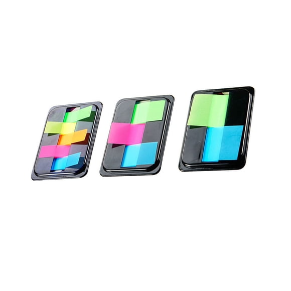 CIMAXIC 3 Packs Creative Page Markers Colored Tabs Flags Sticky Memo Notes Writable Filing Tabs Flags for Pages or Markers,3.15"X2.2"X0.04"
