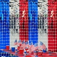 thumbnail image 6 of 4th of July Foil Fringe Curtain Backdrop, 78.74x39.37" Metallic Tinsel Foil Fringe Streamer Curtains for Photo Booth, Mother's Day, Easter, Birthday, Wedding Party Decoration, 6 of 6