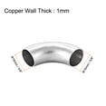 thumbnail image 2 of Unique Bargains Stainless Steel 304 Pipe Fitting,Long Radius,90 Degree Elbow,Butt-Weld,5/8-inch OD,1mm Thick Pipe Size, 2 of 3