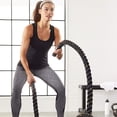 thumbnail image 3 of Clearance! 29.5 Ft Exercise Training Battle Rope for Home Gym with Anchor Strap Kit，Battle Rope with Detachable Protective Sleeve Exercise Training Workout Weighted Rope for Men Women, 3 of 8