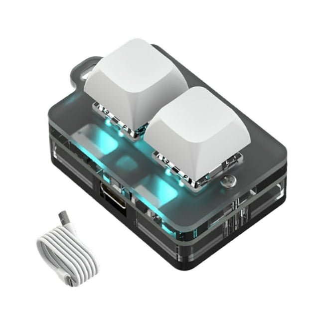 BELOVING Clavier 2 Touches pour Gaming PC Design DIY Accessoire Professionnel 1.3x2 Pouces Copie Blanc