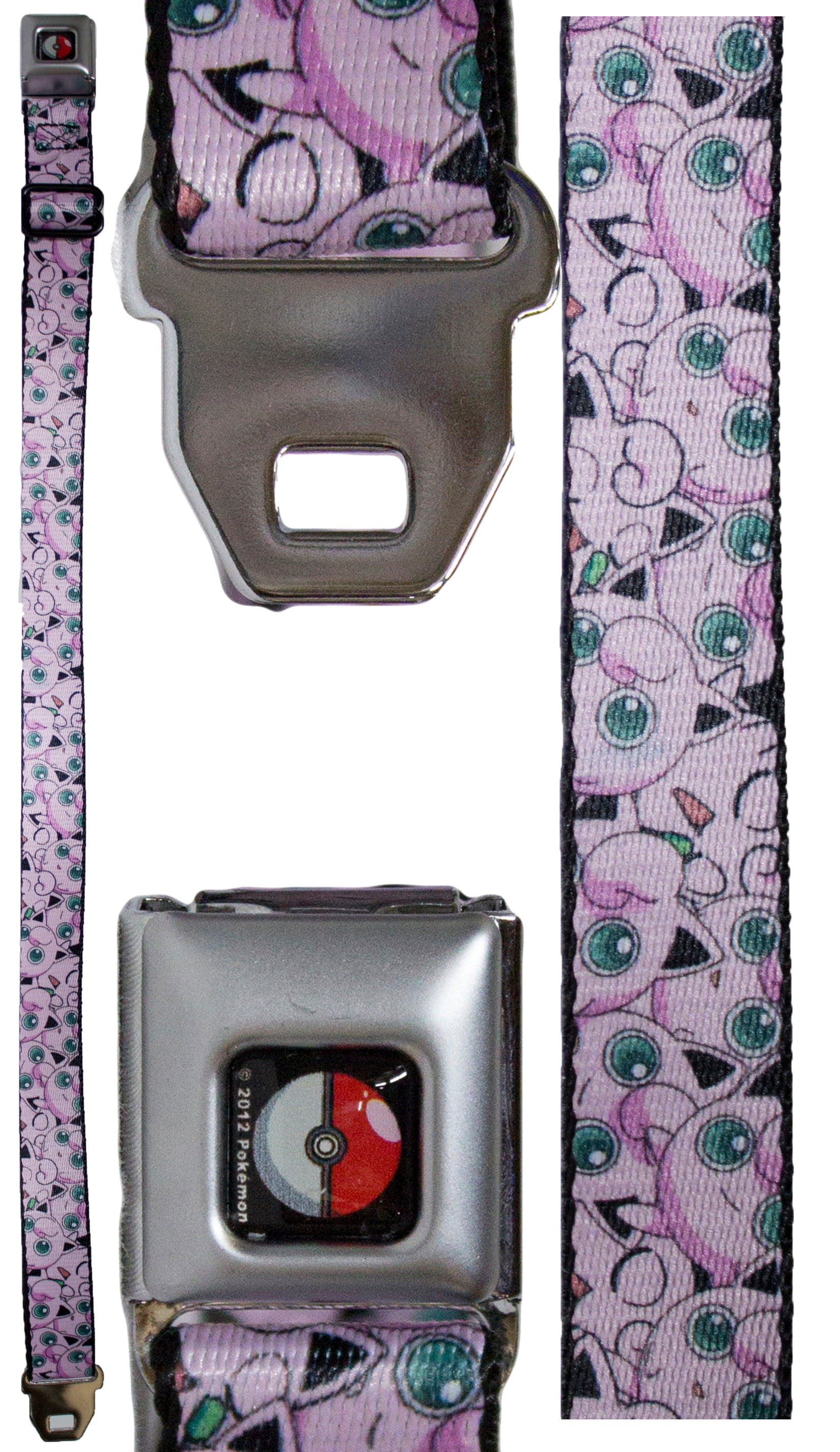 20-36 Inches in Length Jigglypuff Stacked 1.0 Wide Buckle-Down Seatbelt Belt