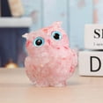 thumbnail image 3 of Holzlrgus Hand-Carved Natural Crystal Owl Statue Reiki Healing Gemstone Animal Figurines Home Office Car Decoration The Best Gifts 2.4 inches, 3 of 6
