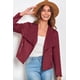 thumbnail image 5 of Chaqueta Corta de Gamuza Sintética PRETTYGARDEN 2025 Vino Tinto XL, 5 of 9