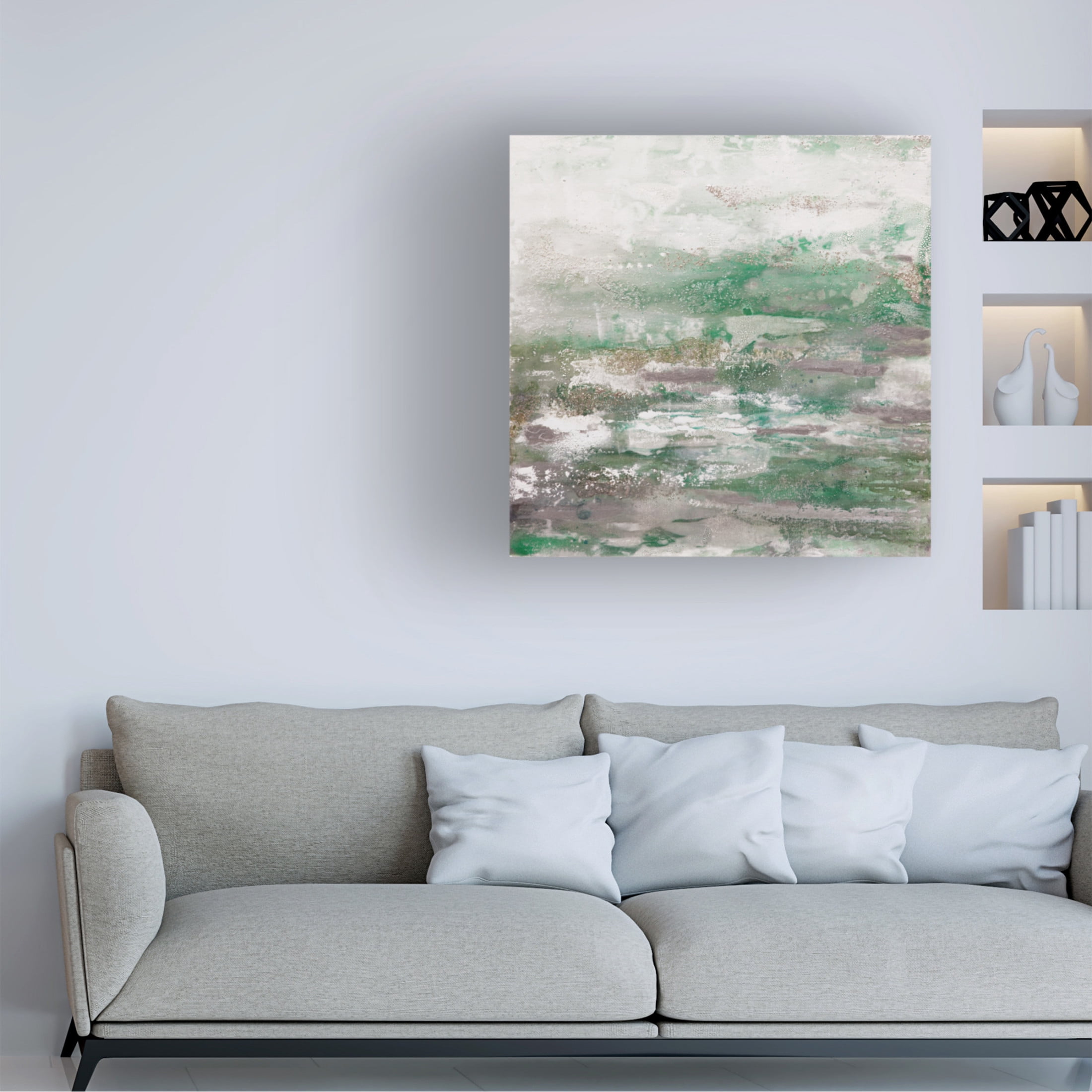 Canvas Wall Art - Hilary Winfield 'Saltwater 7' Wall Art for Living Room, Bedroom, or Office Décor by Trademark Fine Art - 24 x 24 Inches