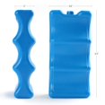 thumbnail image 6 of 4 Pack Ice Packs for Lunch Boxes Coolers, Breastmilk Bottle Storage, Lunch Box, Insulated Contoured Freezer Pack, Long Lasting Reusable Cool Pack for Soda, Camping Beach Picnic, Blue, 6 of 7