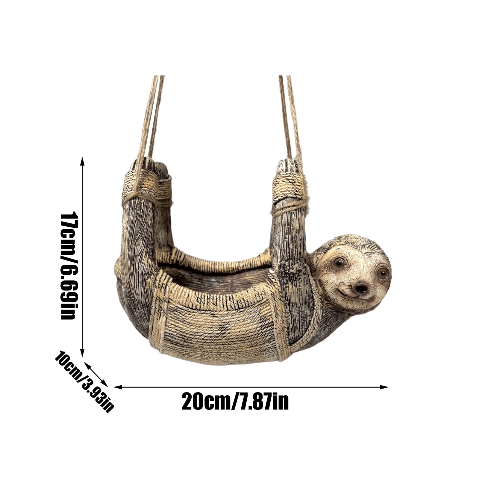JIhuahe Sloth-Shaped Bird Feeder, Adorable Garden Decoration for Yard & Patio, Hanging Wildlife Ornament, Fun Gift for Nature & Animal Lovers
