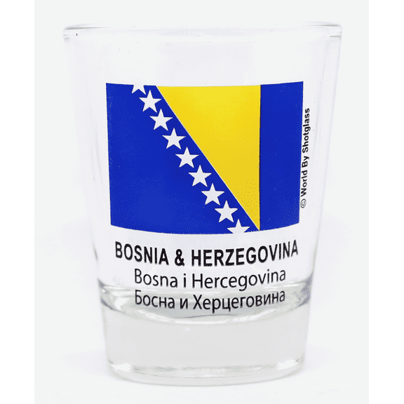 Bosnia & Herzegovina Flag Shot Glass
