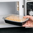 thumbnail image 3 of 25 Pack | 24 oz. | Container with Lid | Rectangular Microwavable Heavy Weight |, 3 of 3