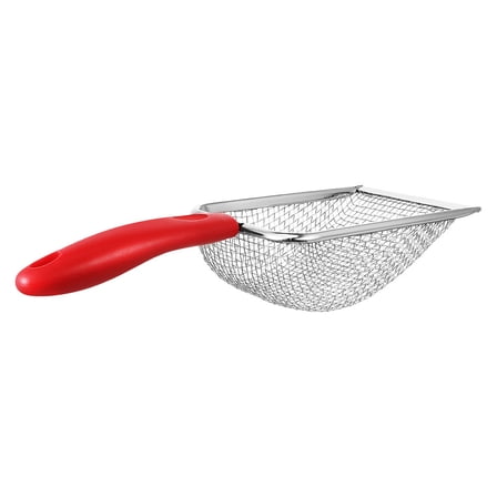 Hemoton Stainless Steel Cat Litter Scoop with Mesh Shovel for Small Cats, Sifting Litter Box Scooper