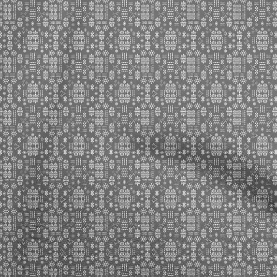 oneOone Cotton Poplin Gray Fabric Asian Kilim Sewing Craft Projects Fabric Prints By Yard 56 Inch Wide