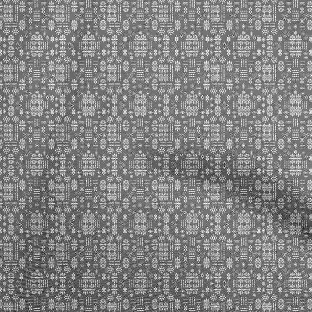 oneOone Viscose Chiffon Gray Fabric Asian Kilim Sewing Craft Projects Fabric Prints By Yard 42 Inch Wide