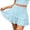 A-Blue814, variant on Women's Lace Ruffle Mini Skirt High Waist Layered Cut Short Bottom