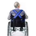 thumbnail image 4 of Cinturón de silla de ruedas de nylon ajustable Arnés de asiento transpirable suave Adultos Restricción Restricción Cinturón de seguridad Mobility Scooter Strap Reutilizable Azul seitruly CE001699-01, 4 of 6