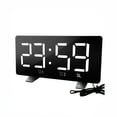 thumbnail image 2 of LED Radio Alarm Clock 7 Inch Display FM Double Alarm Snooze USB Charging 4 Level Brightness Power Off Memory 15 Channel Storage Speaker Bedroom Office Electronic Time Display, 2 of 5