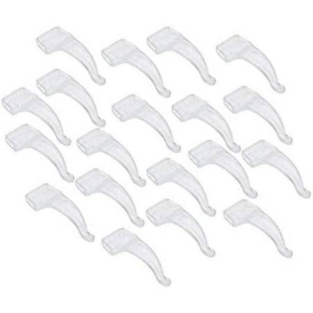 

20 Pairs Silicone Ear Grip Hook Eyeglasses Retainers Anti-skid Glasses Temple Tips Ear Pads Protector Holder for Sport Reading Sunglasses (Transparent)