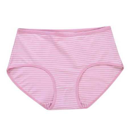 Scyoekwg Women s Cotton Underwear Hipster Panties Stretchy Comfort High Waisted Underwear Bikini Underwear Knickers Briefs(Rose Gold L)