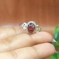 thumbnail image 5 of Garnet 925 Sterling Silver Handmade Design Ring Red Stone Ring Birthday Gift Jewelry For Women, 5 of 5