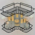 thumbnail image 1 of 1pc Wall Mounted Bathroom Shelf, Shower Caddy Rack, No Punching Triangle Storage Rack For Bathroom Kitchen, Bathroom Accessories, 1 of 4