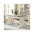 thumbnail image 3 of Bowery Hill Traditional 60"W Wood Writing Desk in Off White Finish, 3 of 3