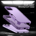 thumbnail image 3 of JETech Case for iPhone 14 Plus 6.7-Inch, Heavy Duty Dual-Layer Rugged Protection, Shockproof Protective Tough Phone Cover with Matte Back (Light Purple), 3 of 6