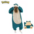 thumbnail image 1 of Snorlax Kigurumi Onesie disfraz de Pokémon para Halloween, Pijama de cuerpo completo de lana, pijamas de Anime de una pieza para mujer, navidad, 1 of 3