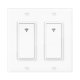 thumbnail image 1 of Cateissary Interruptor inteligente 1/2/3/ Gang, lámpara de luz para el hogar, Control remoto, interruptor WiFi, controlador de luz montado en la pared, EE. Electrónica 2 vías, 1 of 8