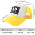 thumbnail image 6 of Dad Est 2024 Hat Gifts for Dad Cap New Dad Gifts Father's Day Mesh Cap Men Women Baseball Cap Trucker Hat Sports Cap, 6 of 8