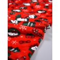 thumbnail image 3 of Womens Red Christmas Pajama Pants Cartoon Print Loungewear Pants, 3 of 5