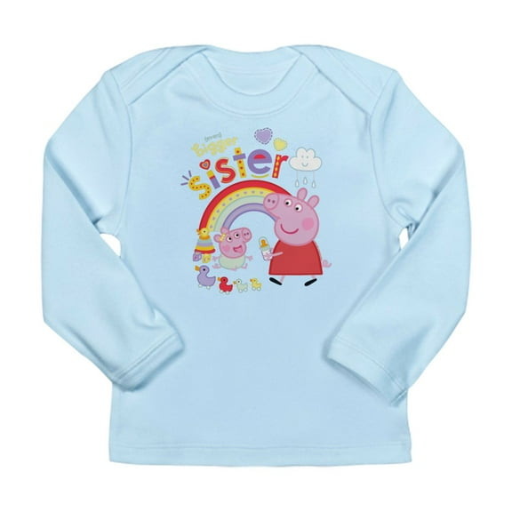 CafePress - Peppa Pig: Even Bigger Sister Long Sleeve Infant T Shirt - Long Sleeve Infant T-Shirt