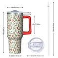 thumbnail image 2 of Green and Red Christmas Pattern Tumbler with Handle and Lid,40oz Double Wall Vacuum Insulated Tumbler,Cups Gift for Women and Men, 2 of 7