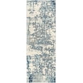 thumbnail image 3 of Mark&Day Area Rugs, 2x8 Leah Modern Navy Aqua Runner Area Rug (2'7" x 7'3"), 3 of 10