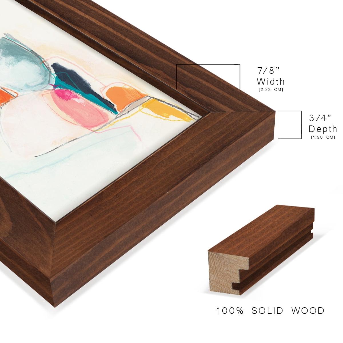 Factotum I -Framed Print w/glass-Chestnut