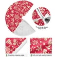 thumbnail image 2 of FMSHPON Christmas Red Background Xmas Christmas Tree Skirt Stand Mat for Holiday Party Decoration Indoor Outdoor 36 inches, 2 of 6