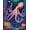 Purple, Pattern 1, variant on Flatwoven High Traffic Area Rug, Underwater Wonder Tasseled Runner With Nautical Creatures, Non Slip, Stain Resistant, Washable Area Rugs for Living Room, Bedroom(Purple, 4X6)