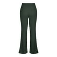 thumbnail image 6 of yueewhu Women's Corduroy Flare Pants Elastic Waist Bell Bottom Trousers 2026 Fall Pants (Army Green, XXL), 6 of 7