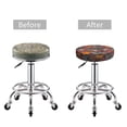 thumbnail image 5 of Bingfone BBQ Icons Padded Round Bar Stool Cover Cushion with Elastic Fabric Round Chair Seat - BBQ Icons, 5 of 7