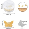 thumbnail image 5 of 160Pcs 2 Colors Butterfly Charms, Brass Mini Butterfly Animal Pendants, 5 of 9