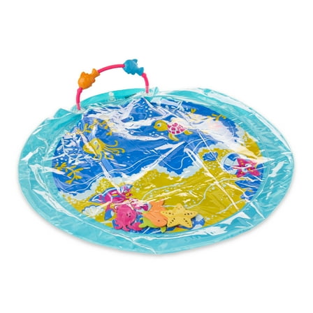 Spark Create Imagine Inflatable Water Tummy Time Baby Play Mat, Unisex, Infant, 24" Diameter, 3 Month 