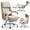 Beige, variant on EMIAH Genuine Leather Office Chair with Foot Rest, Reclining Ergonomic Executive Office Chair with Arms, High Back Comfy Swivel Computer Desk Chairs with Wheels and Lumbar Support for Home, Beige
