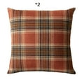 thumbnail image 2 of NWOKYZGH Pack of 2 Christmas Plaid Decorative Throw Pillow Covers Scottish Tartan Cushion Case for Farmhouse Home Holiday Decor Red and Brown, 20 x 20 Inches, 2 of 8