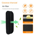 thumbnail image 3 of 12PCS Ceiling Fan Filter Activated Coconut Shells Carbon Air Filters Self-Adhesive Ceiling Fan Blade Top Keeps Air Fresh, 3 of 6