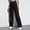 Black, variant on Women's Jeans High Rise Staright Leg Button Zipper Pockets Length Pants Jeans