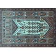 thumbnail image 1 of Ahgly Company Indoor Rectangle Persian Light Blue Traditional Area Rugs, 7' x 10', 1 of 4