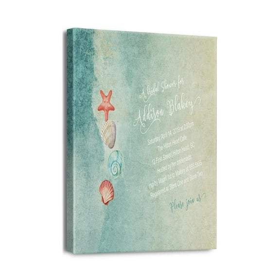 Breathtaking Ocean Sea Canvas Art Bathroom Wall Art, Vintage Beach Decor, Coastal Room Enhancements, 12x16in - Modern Nautical Painting to Transform Your Space!