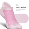 thumbnail image 6 of Feetures High Performance Max Cushion Ankle Sock - No Show Socks for Women & Men with Heel Tab - Strawberry Milk, L (1 Pair), 6 of 7